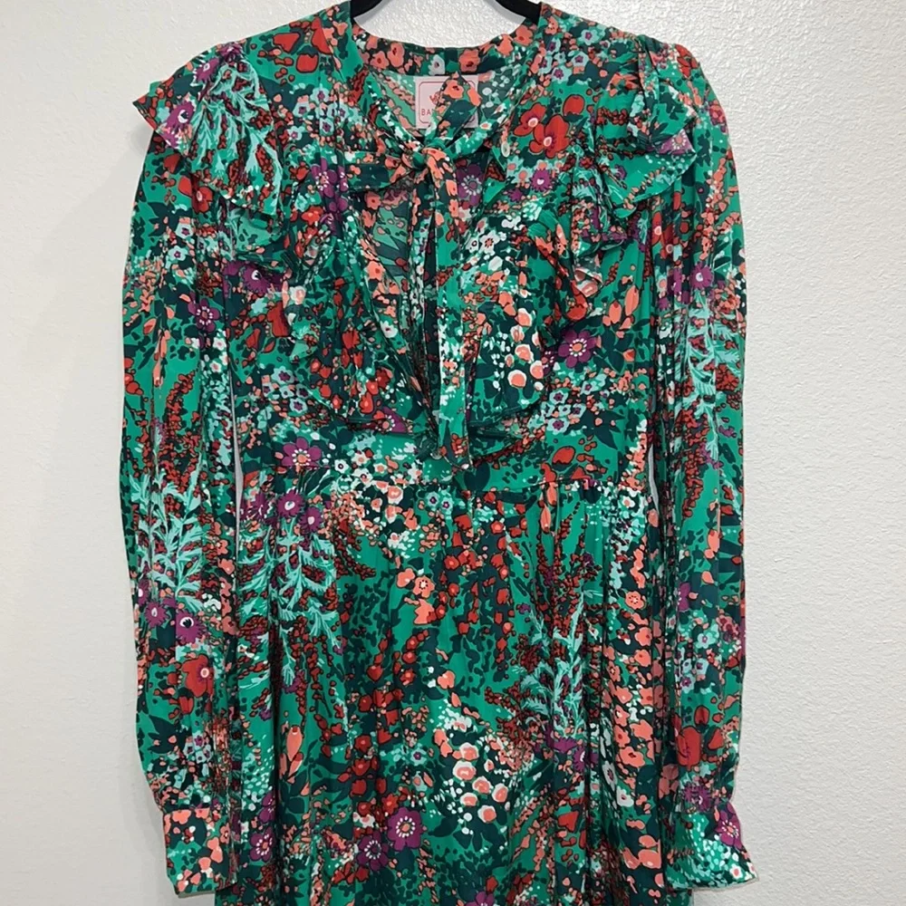 Banjanan Liberty Floral Tie Neck Mini Dress - Picture 5 of 11